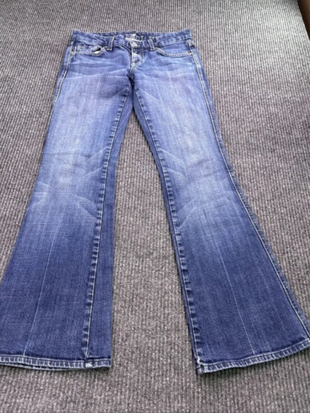 7 for all Mankind Y2K flare boot jeans Size 26 - Picture 9 of 11